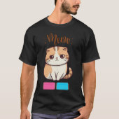 Grumpy Tater Tot Cat - Eten Stemming T-shirt (Voorkant)