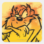 Grumpy TAZ™ Vierkante Sticker (Voorkant)