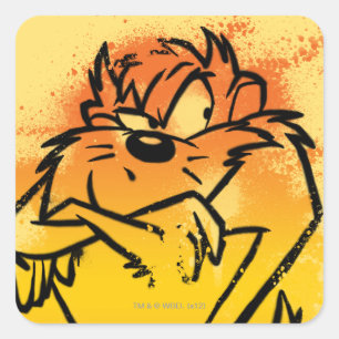 Grumpy TAZ™ Vierkante Sticker
