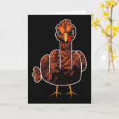 Grumpy Thanksgiving Turkije Kaart (Gele Bloem)