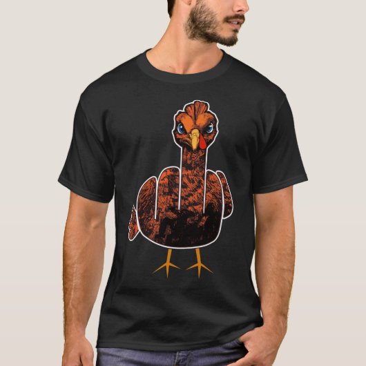 Grumpy Thanksgiving Turkije T-shirt (Voorkant)