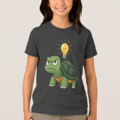 Grumpy Tortoise Kids Cartoon T-Shirt (Voorkant)