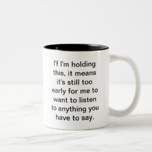 Grumpy tot ik mijn koffie had tweekleurige koffiemok
