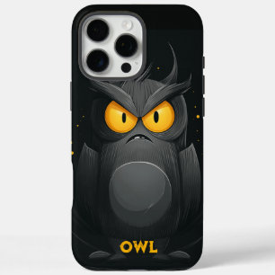 Grumpy Uil gepersonaliseerd iPhone 16 Pro Max Hoesje