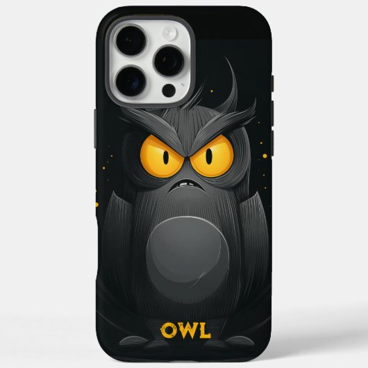 Grumpy Uil gepersonaliseerd Case-Mate iPhone Case (Achterkant)
