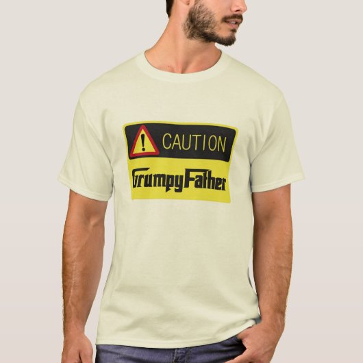 Grumpy Vaderdag T-Shirt | Funny Graphic-T - shirts (Voorkant)