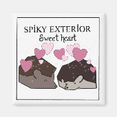 Grumpy Valentijn Hedgehog Magneet (Voorkant)