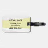 Grumpy varken neutrale tonen gepersonaliseerd bagagelabel (Achterkant horizontaal)