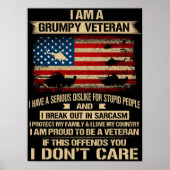 Grumpy Veteran Poster (Voorkant)
