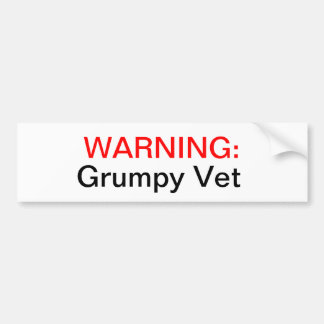 Grumpy Vets Bumpersticker