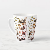 Grumpy vogeltje voor de koffie latte mok (Linkerhoek)