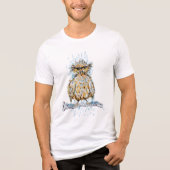 Grumpy Wet Owl Tri-Blend Shirt (Voorkant)