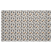 Grumpy zwarte Halloween katten, spinnen en pompoen Stof (Fat Quarter)