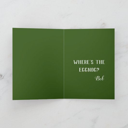 Grumpy Zwarte Kat Grappige Kerstmis Kaart (Binnen)