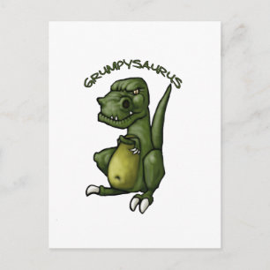 Grumpysaurus dinosaur is een gruwelijke vertoning! briefkaart