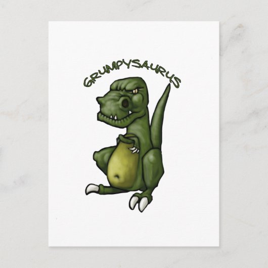 Grumpysaurus dinosaur is een gruwelijke vertoning! briefkaart (Voorkant)