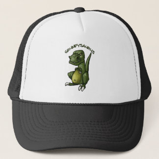 Grumpysaurus dinosaur is een gruwelijke vertoning! trucker pet