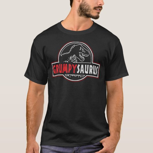 Grumpysaurus Rex Dinosaur Grumpy Saurus Family Mat T-shirt (Voorkant)