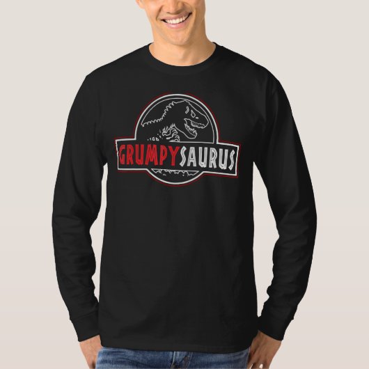Grumpysaurus Rex Dinosaur Grumpy Saurus Family Mat T-shirt (Voorkant)