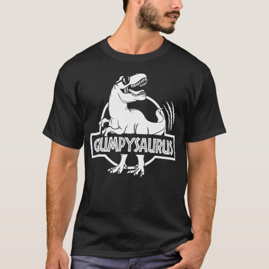 Grumpysaurus T Rex Dinosaur Mama Saurus Family Mat T-shirt (Voorkant)