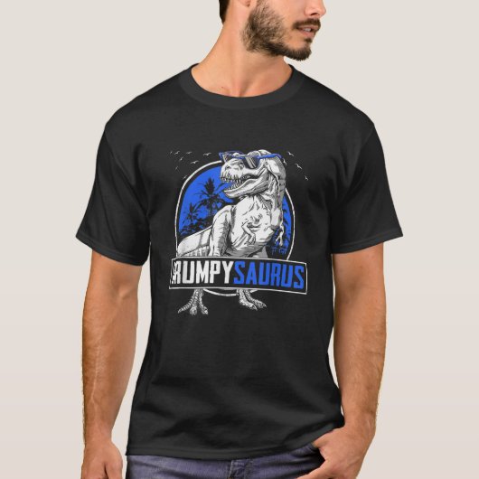 Grumpysaurus T Rex Grumpy Saurus Dinosaur familie  T-shirt (Voorkant)