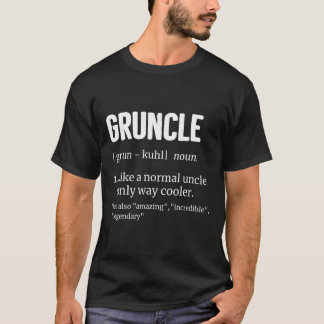 Gruncle Definition Design Zwangerschap onthullen c T-shirt