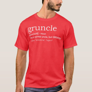 Gruncle voor beste oom t-shirt
