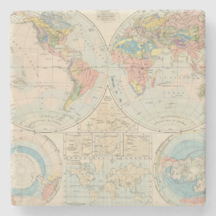Grund u Boden - Soil Atlas Map Stenen Onderzetter