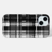 Grunde Zwart Wit Flanel Plaid Tartan Design Case-Mate iPhone Case (Achterkant (horizontaal))