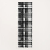 Grunde Zwart Wit Flanel Plaid Tartan Design Yogamat (Voorkant)
