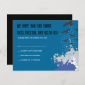 GRUNDGE TREE MET BIRDS Bar Bat Mitzvah Reply Kaart (Voorkant / Achterkant)