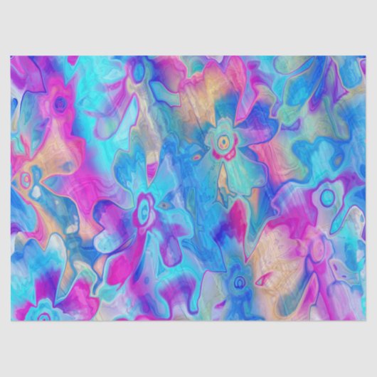 Grundgy-Painted-Florals-4- Vloermat van de auto Tissuepapier (Voorkant)