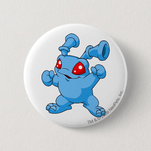 Grundo Blue Ronde Button 5,7 Cm (Voorkant)