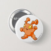 Grundo Oranje Ronde Button 5,7 Cm (Voorkant /achterkant)