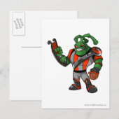 Grundo Virtupets Space Station Player Briefkaart (Voorkant / Achterkant)