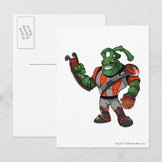 Grundo Virtupets Space Station Player Briefkaart (Voorkant / Achterkant)