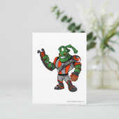 Grundo Virtupets Space Station Player Briefkaart (Staand voorkant)