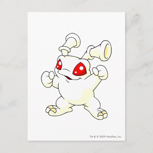 Grundo White Briefkaart (Voorkant)