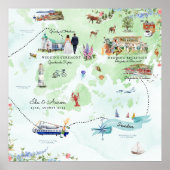 Grundsunds Zweden Trouwkaart Poster (Voorkant)