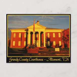 Grundy County Courthouse - Altamont, TN Briefkaart
