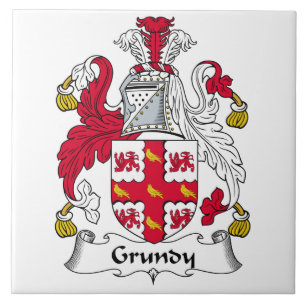 Grundy Family Crest Tegeltje