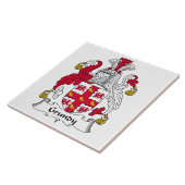Grundy Family Crest Tegeltje (Zijkant)