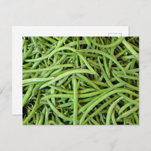 grüne Bohnen Briefkaart (Voorkant / Achterkant)