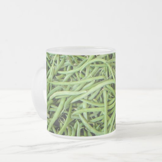 Grüne Bohnen Matglas Koffiemok (Voorkant links)