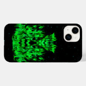 Grüne Flammenmonster am Sternenhimmel Case-Mate iPhone Case (Achterkant (horizontaal))