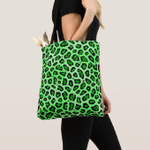 Grüne Jaguar Flecken Druck Tote Bag (Dichtbij)