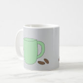 Grüne Kaffeetasse Koffiemok (Voorkant links)