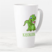 grüne Krokodil Latte Mok (Rechterhoek)