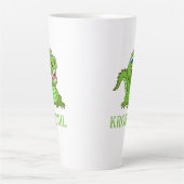 grüne Krokodil Latte Mok (Voorkant)