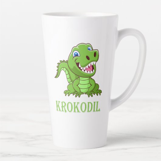 grüne Krokodil Latte Mok (Rechts)